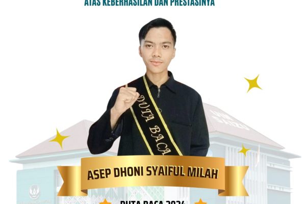 Asep Dhoni Syaiful Milah Terpilih Sebagai Duta Baca UIN Saifuddin Zuhri 2024