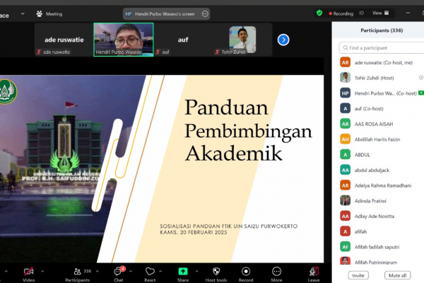Prodi Pendidikan Bahasa Arab Adakan Sosialisasi Panduan Pembimbingan Mahasiswa
